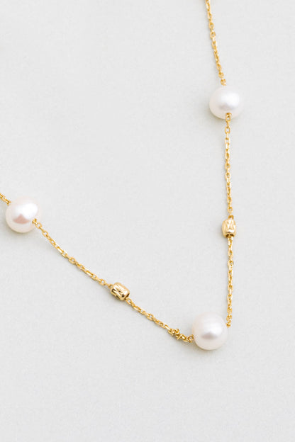 Doğal Inci 14 Ayar Altın Kolye M003220163644