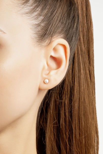 Doğal Inci 14 Ayar Altın Küpe M003250063644