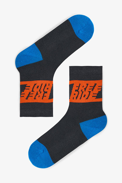 Erkek Çocuk Kaykay Desenli 4'lü Soket Çorap Ph9x3ues25sk-mix - Çok Renkli - Penti