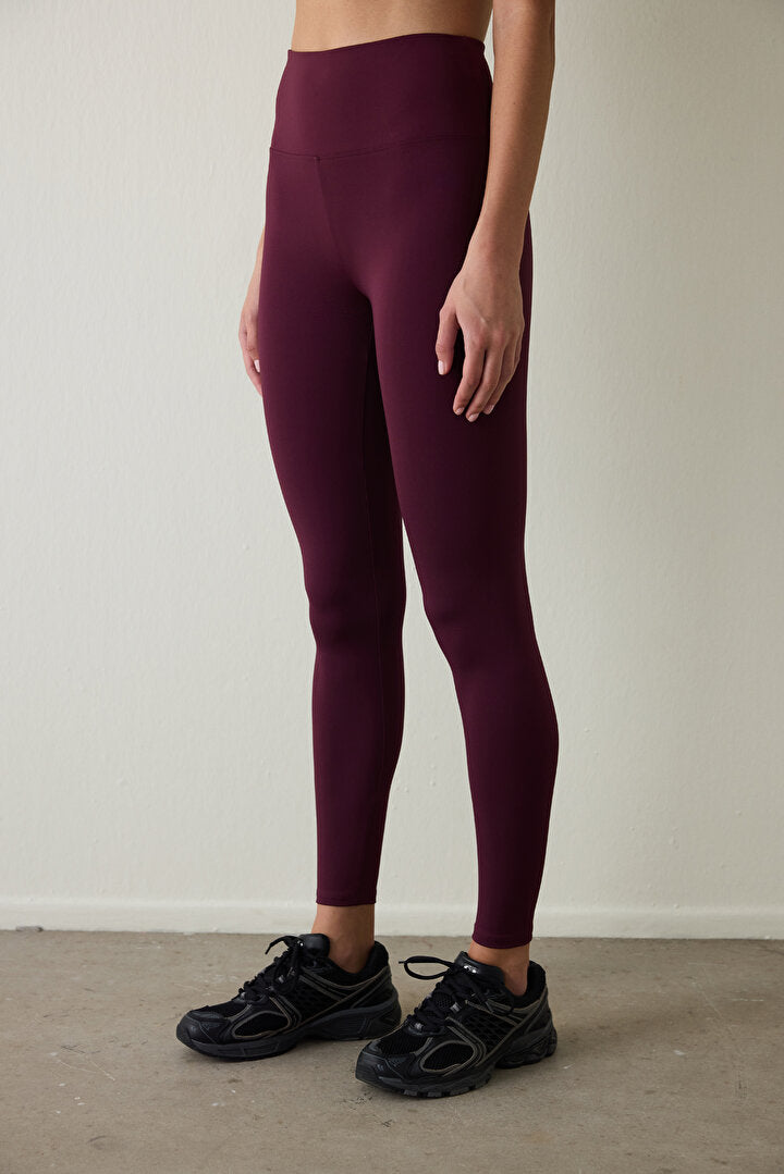 Bordo Smooth Feel Yüksek Bel Hafif Destekli Tayt Phgspw4j25sk-br4 - Bordo - Penti