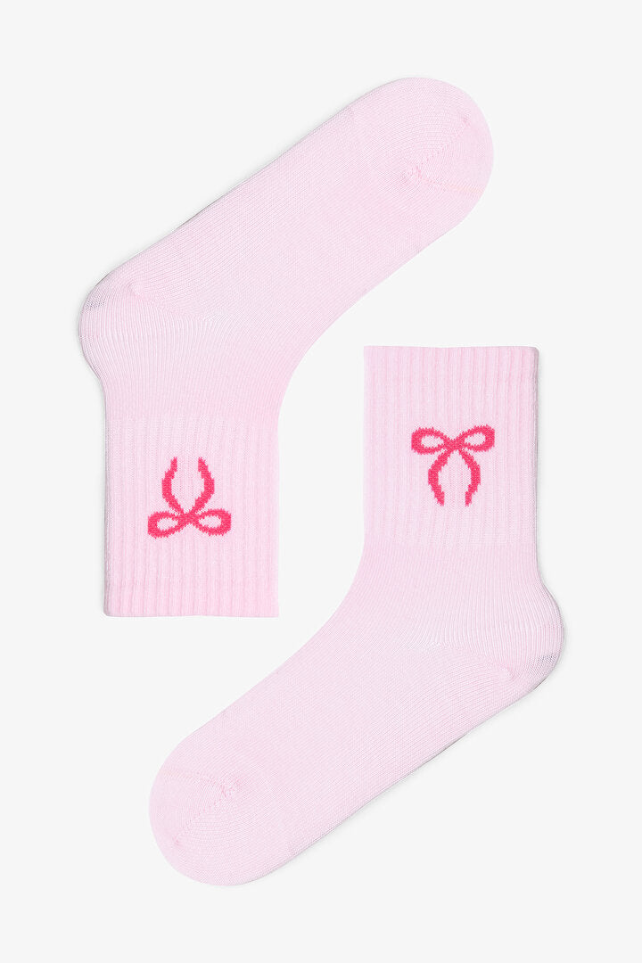 Karışık Renkli Kız Çocuk Ballerina Fiyonklu 2'li Soket Çorap Phiha1tz25sk-mix - Çok Renkli - Penti