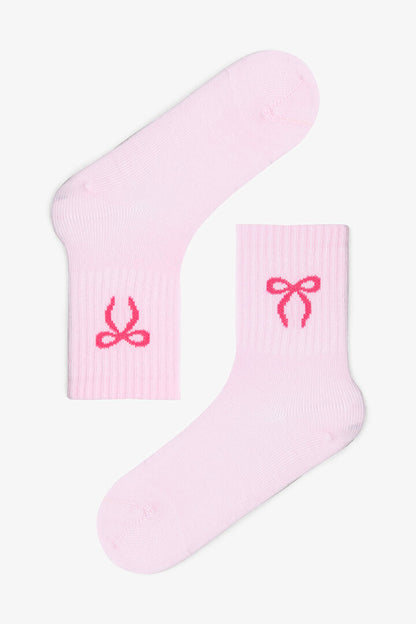 Karışık Renkli Kız Çocuk Ballerina Fiyonklu 2'li Soket Çorap Phiha1tz25sk-mix - Çok Renkli - Penti