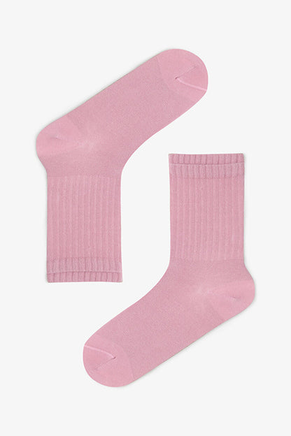 2 Çift Pamuklu Nice Dokuma Etiketli Soket Çorap