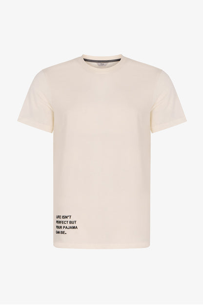 Erkek Text Mode Pantolon Kısa Kollu Pijama Takımı