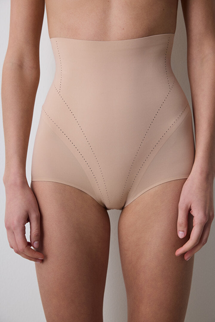 #izbırakmaz Bej Light Yüksek Bel Slip Korse
