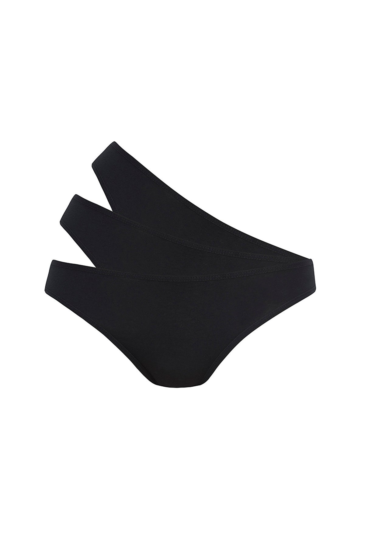 Siyah Fresh Slip Paket 3'lü Külot