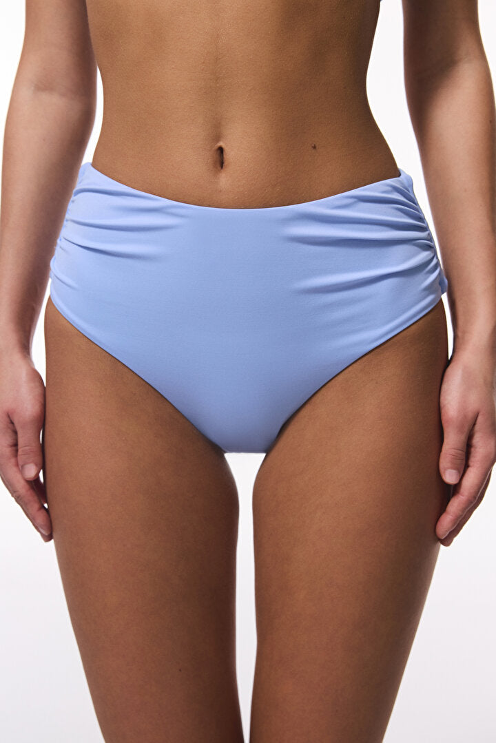 Açık Mavi High Shirred Yüksek Bel Bikini Altı Platjmmz25iy-be79 - A.mavi - Penti