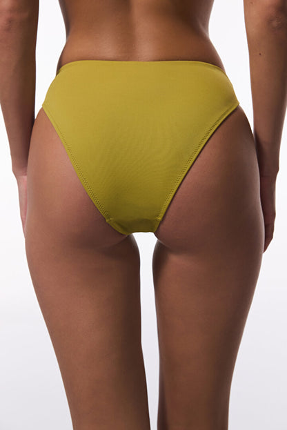 Yeşil High Leg Slip Bikini Altı
