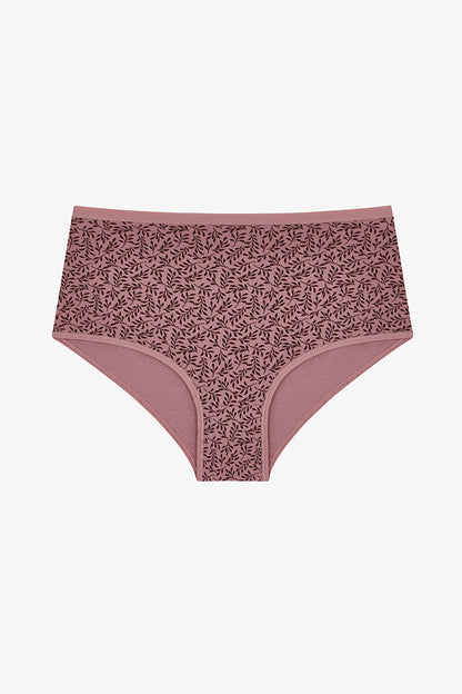 Woodrose Çiçekli Yüksek Bel 3'lü Slip Külot