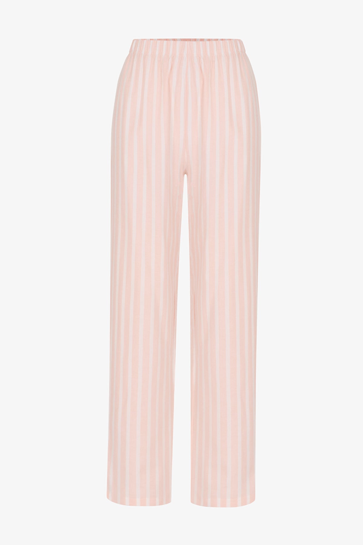 Açık Pembe Quinn Çizgili Flanel Pijama Altı