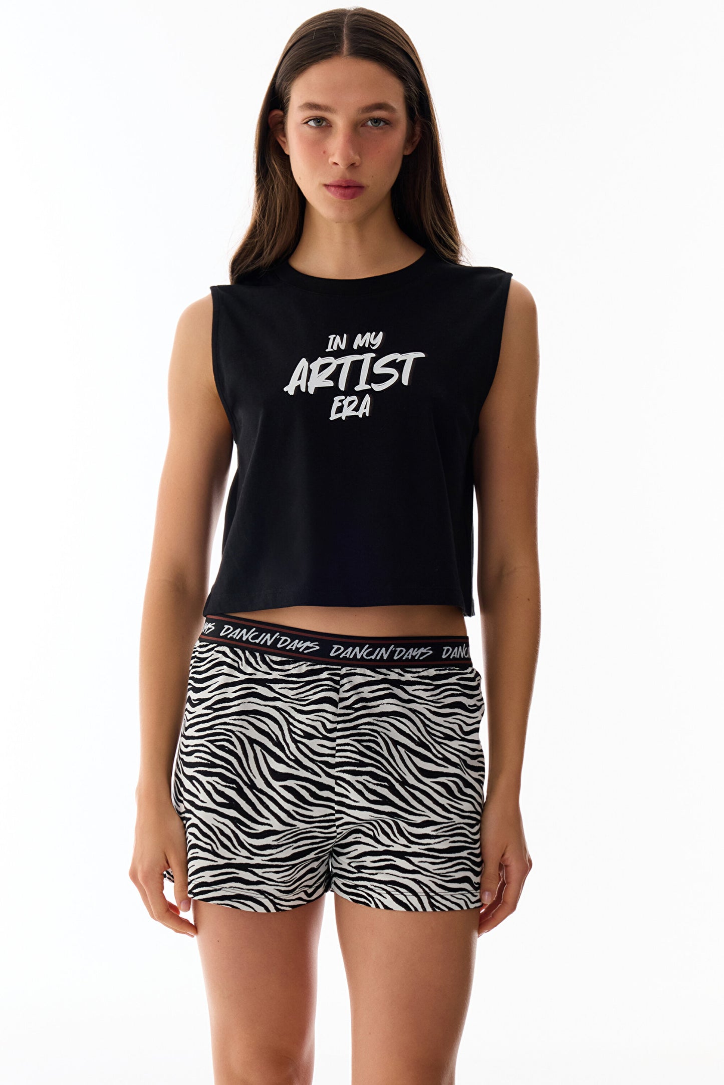Artist Era Pamuklu Şortlu Pijama Takımı