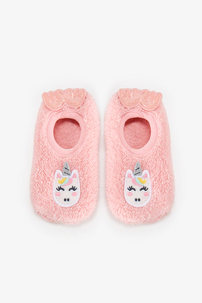 Kız Çocuk Pembe Unilove Unicorn Desenli Çetik