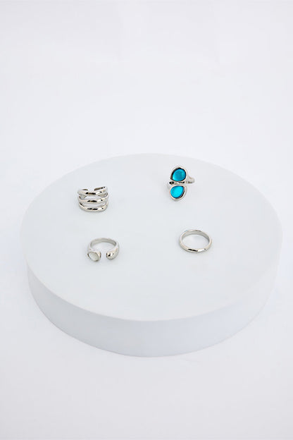 Dolares Gümüş Rengi Yüzük