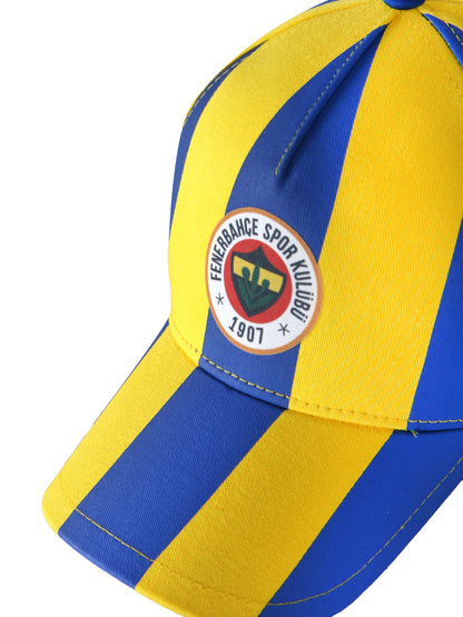Fenerbahçe Unisex Çubuklu Retro Şapka