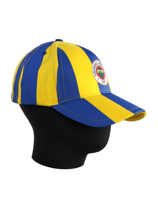 Fenerbahçe Unisex Çubuklu Retro Şapka
