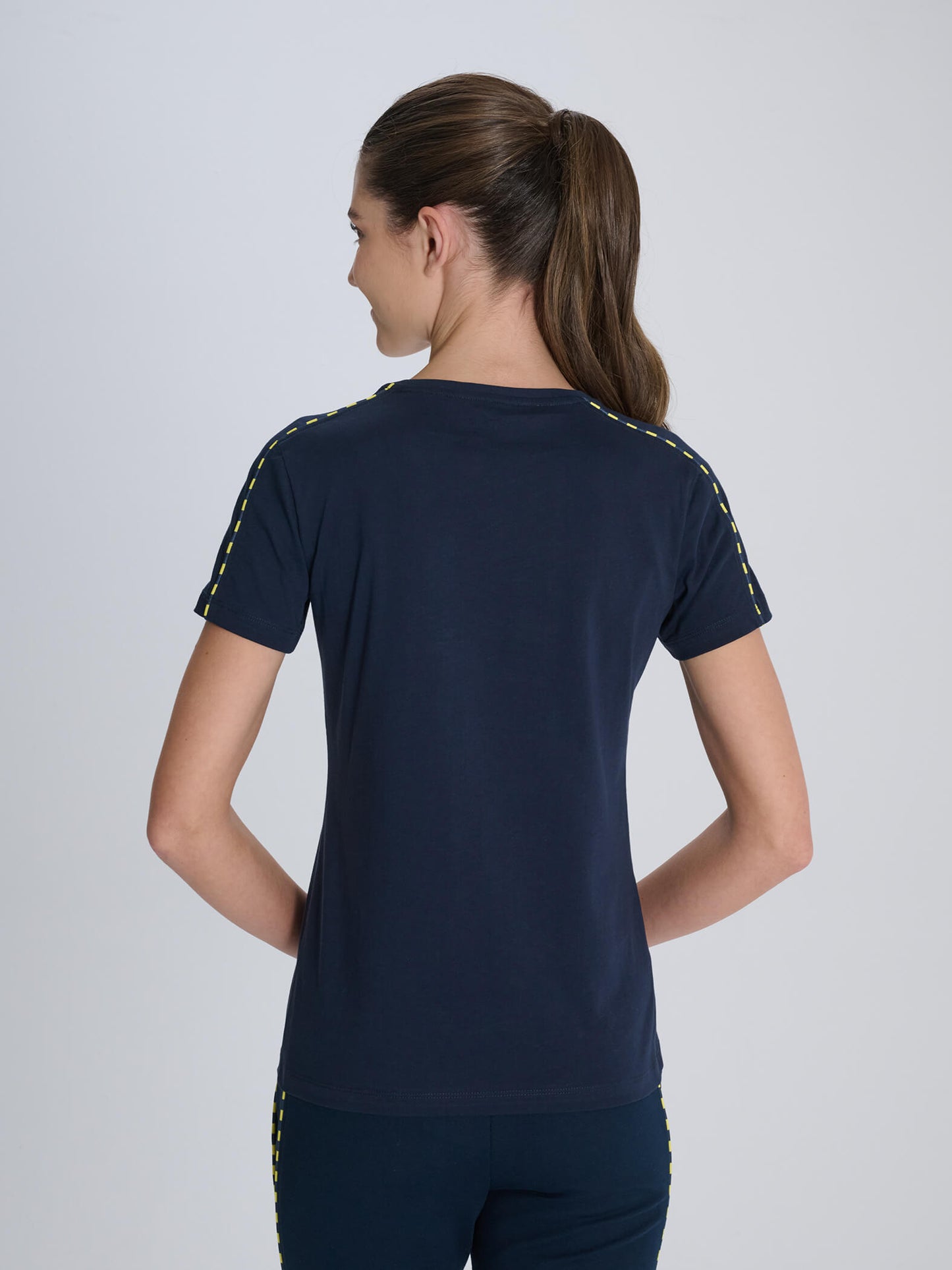 Fenerbahçe Lacivert Tribün Kadın Basic Tshirt