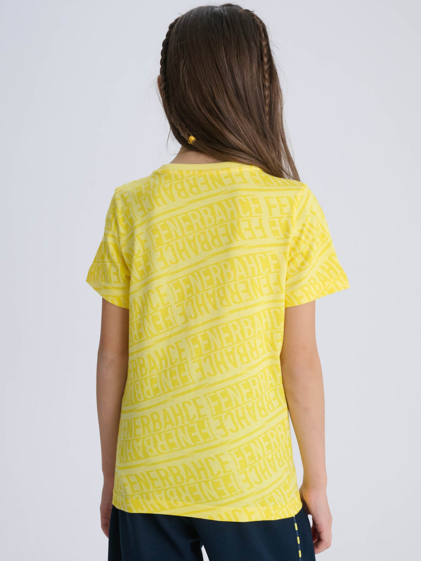 Fenerbahçe Puma Sarı Pattern Jr Tshirt