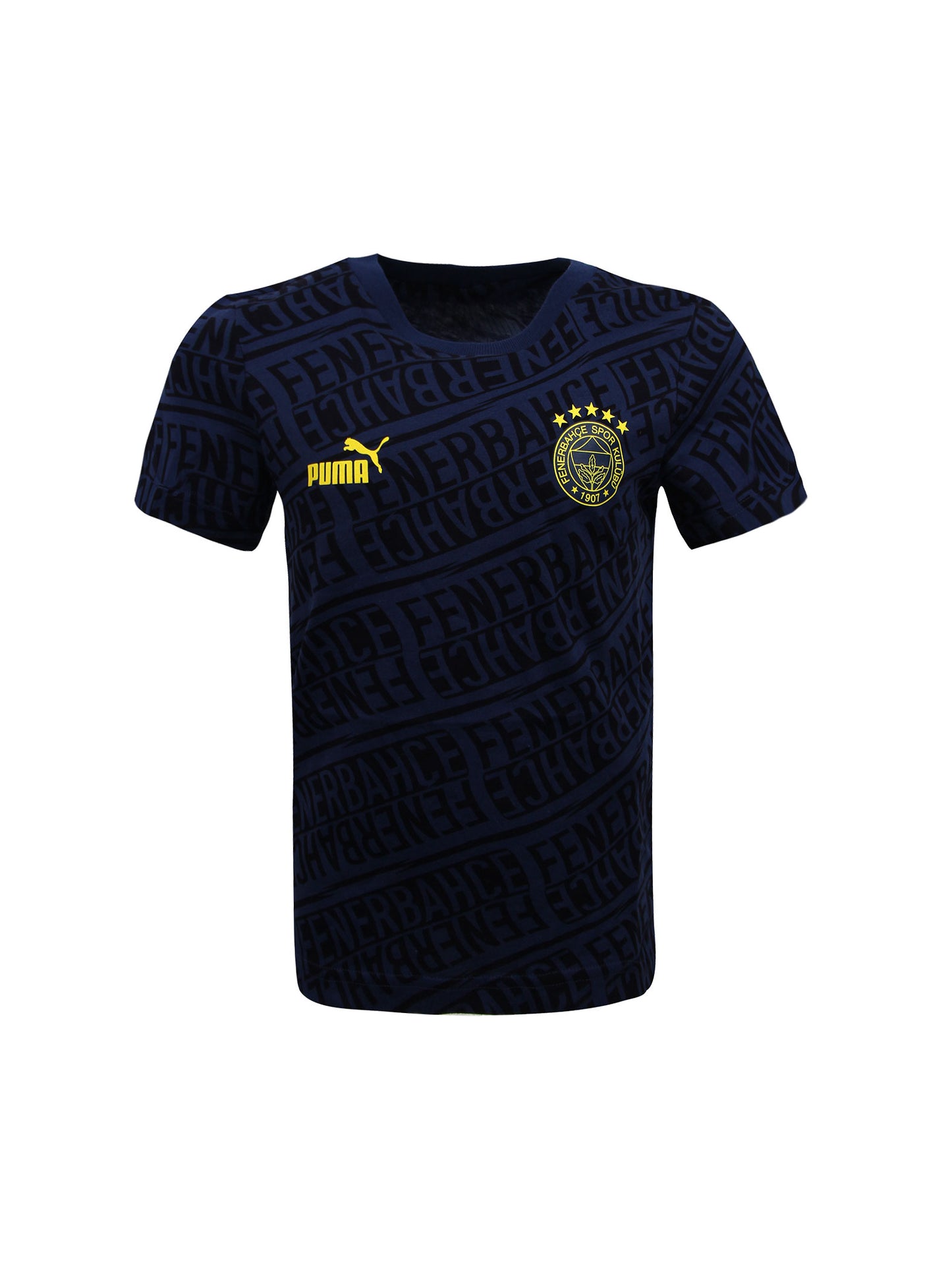 Fenerbahçe Puma Lacivert Pattern Jr Tshirt
