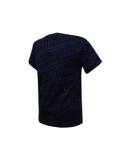 Fenerbahçe Puma Lacivert Pattern Jr Tshirt