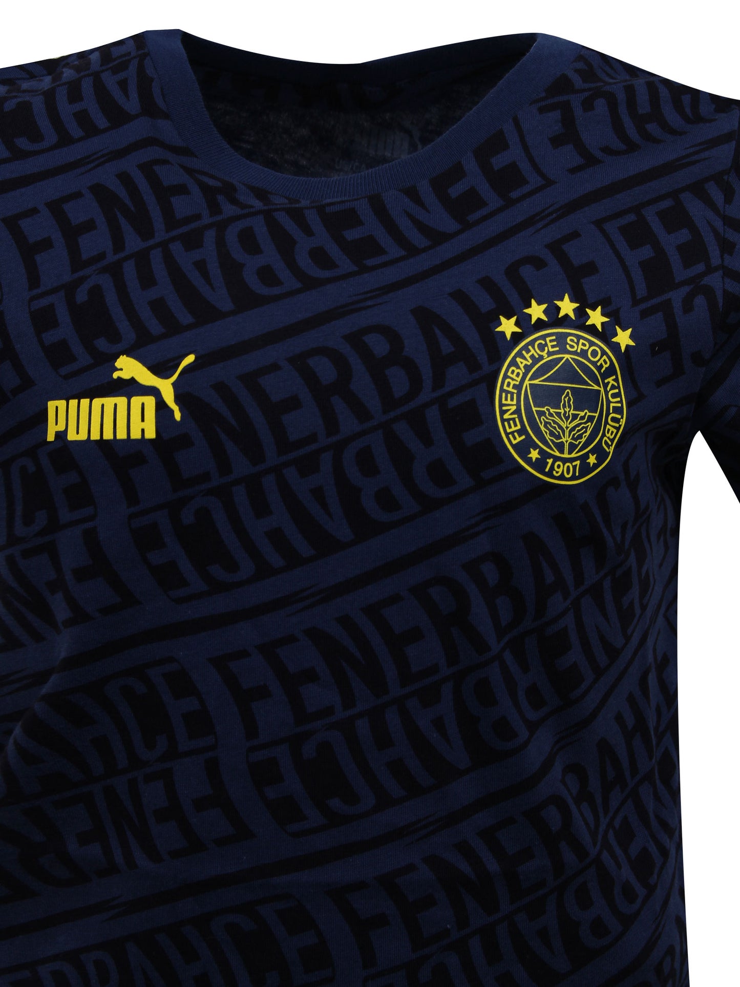 Fenerbahçe Puma Lacivert Pattern Jr Tshirt