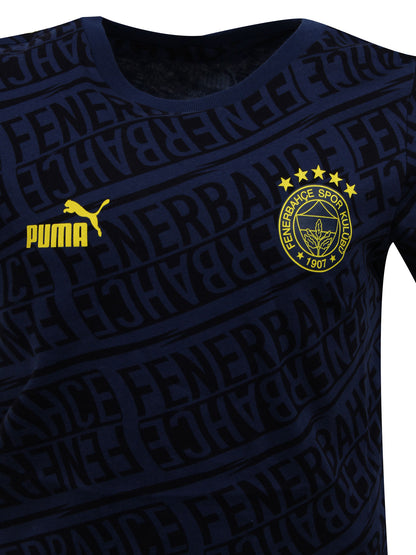 Fenerbahçe Puma Lacivert Pattern Jr Tshirt