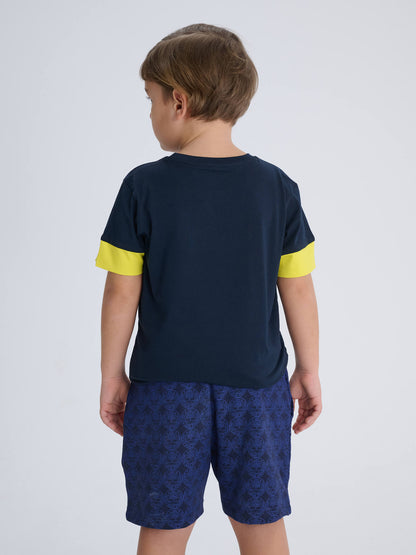 Fenerbahçe Lacivert Çubuklu Tribün Çocuk Tshirt