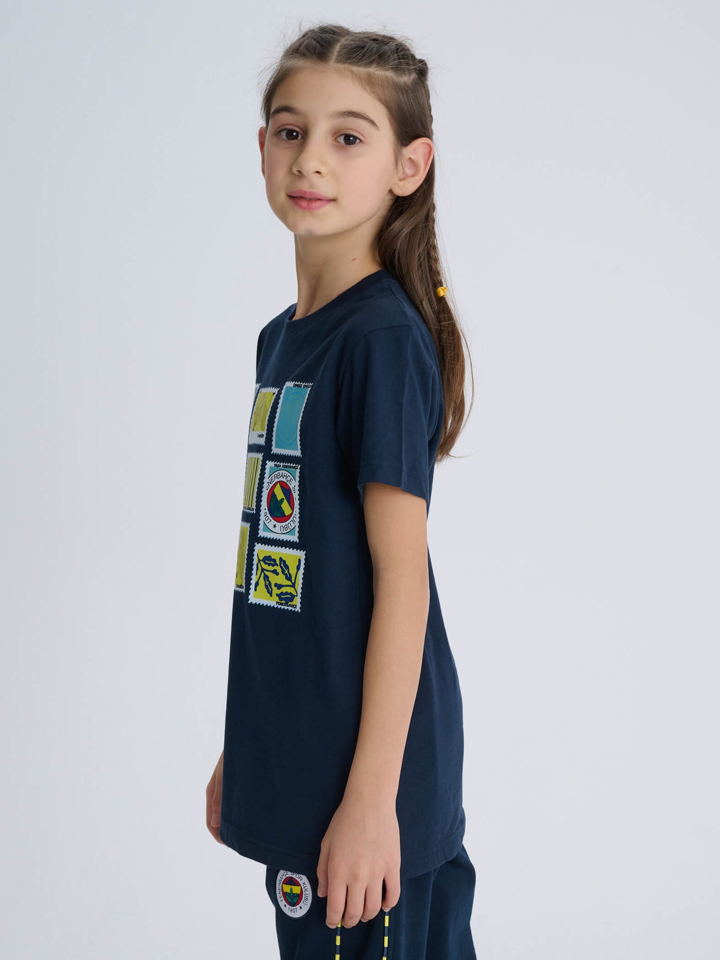 Fenerbahçe Lacivert Kolaj Tribün Çocuk Tshirt