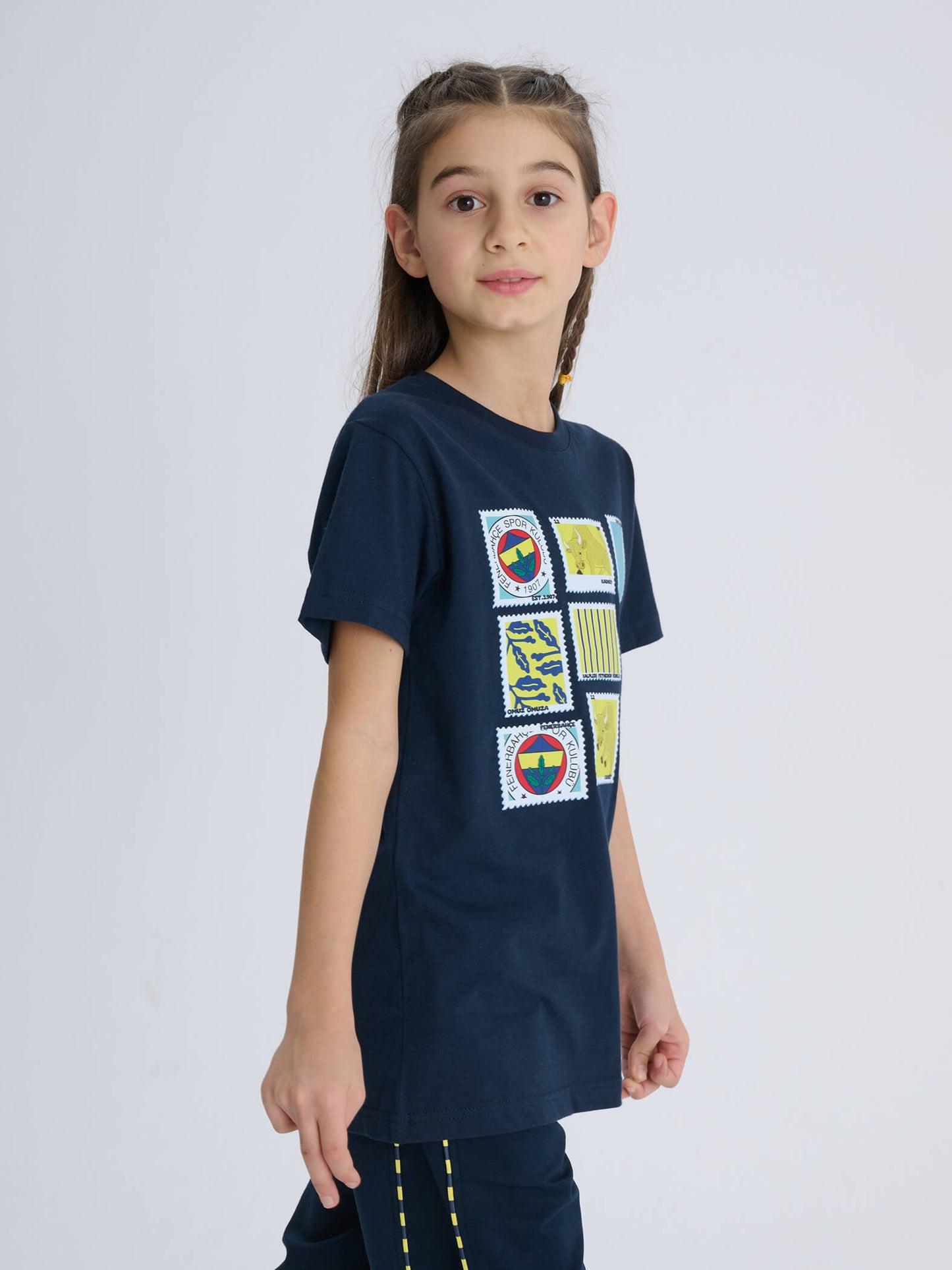 Fenerbahçe Lacivert Kolaj Tribün Çocuk Tshirt