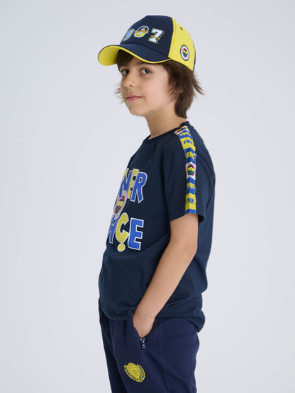 Fenerbahçe Lacivert Tiktaklı Tribün Çocuk Tshirt