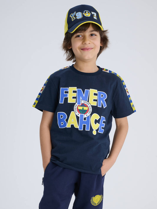Fenerbahçe Lacivert Tiktaklı Tribün Çocuk Tshirt