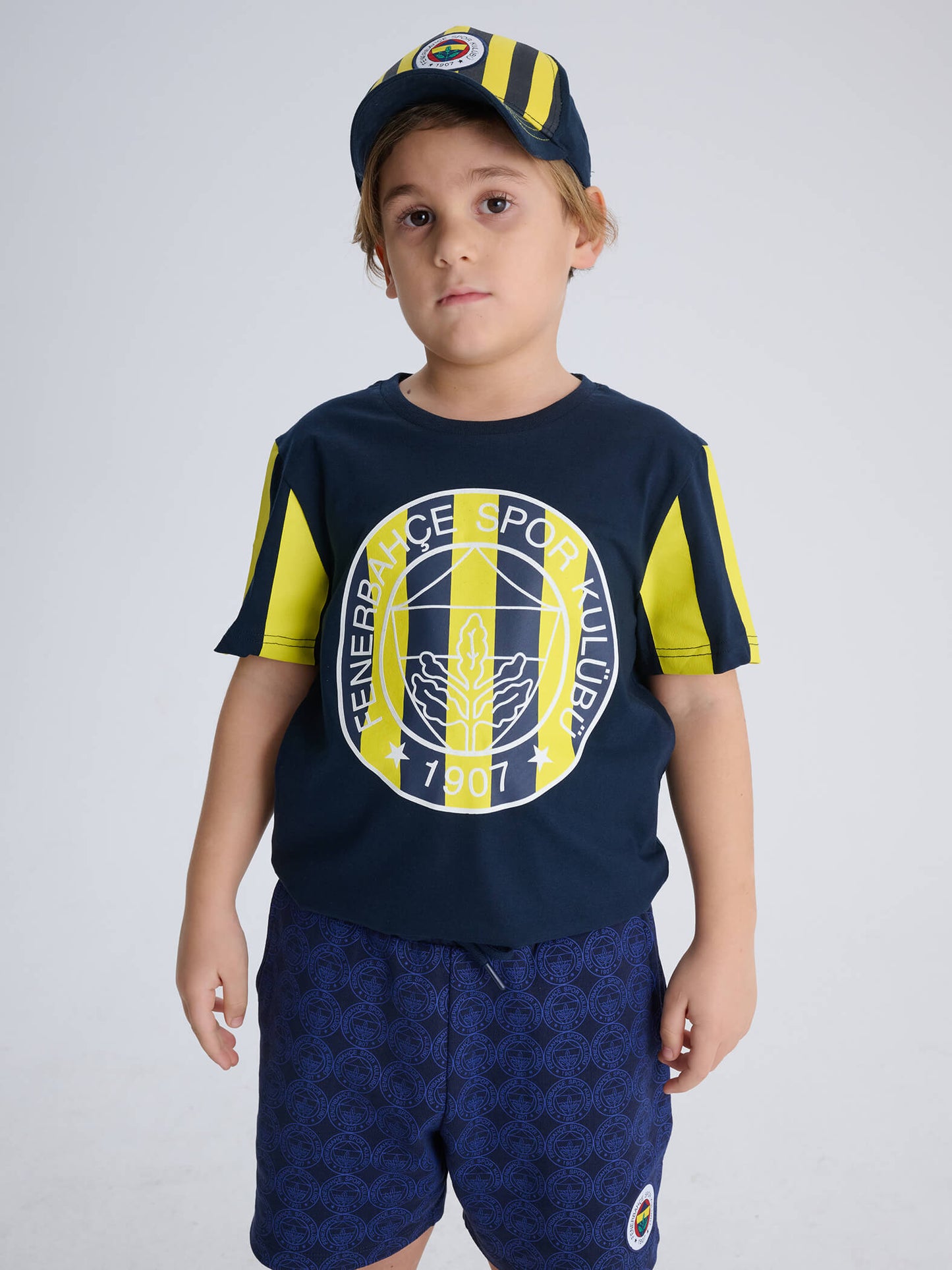 Fenerbahçe Lacivert Çubuklu Tribün Çocuk Tshirt