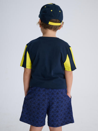 Fenerbahçe Lacivert Çubuklu Tribün Çocuk Tshirt