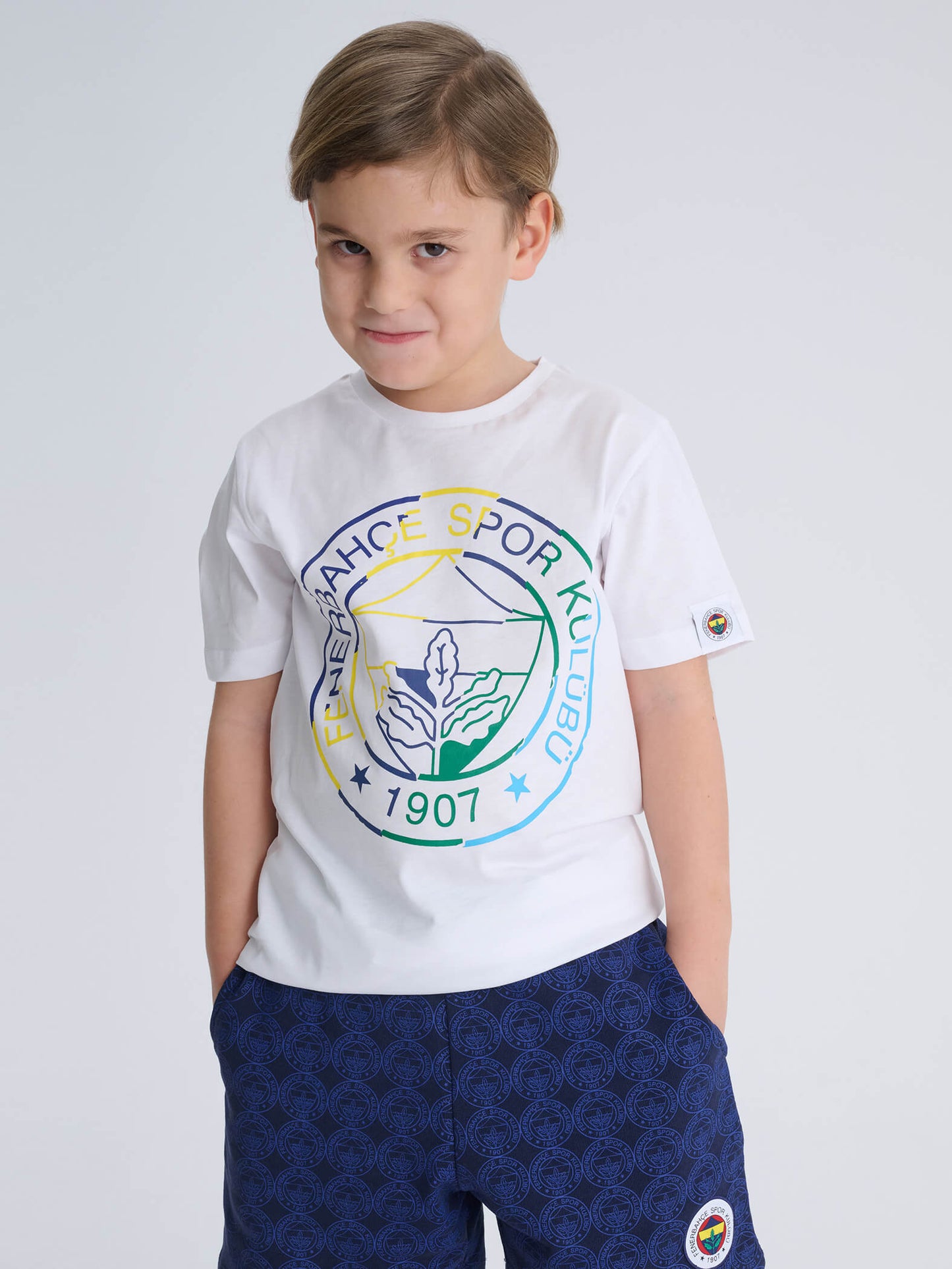 Fenerbahçe Beyaz Logolu Tribün Çocuk Tshirt