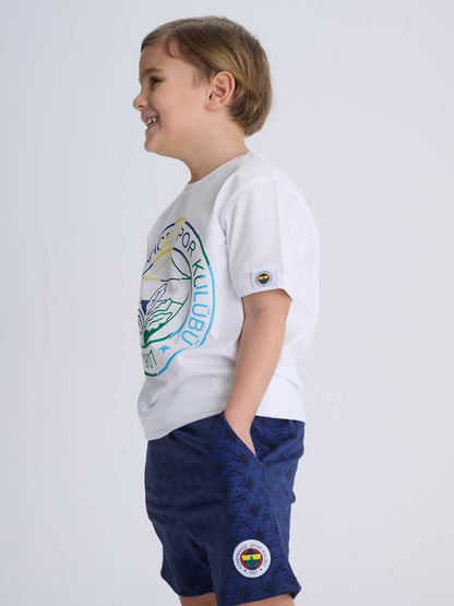 Fenerbahçe Beyaz Logolu Tribün Çocuk Tshirt