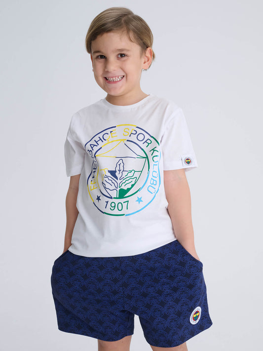 Fenerbahçe Beyaz Logolu Tribün Çocuk Tshirt