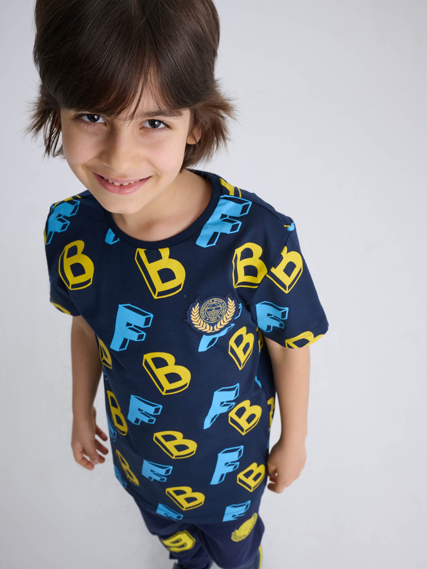 Fenerbahçe 3 Renkli Çocuk Kolej Tshirt