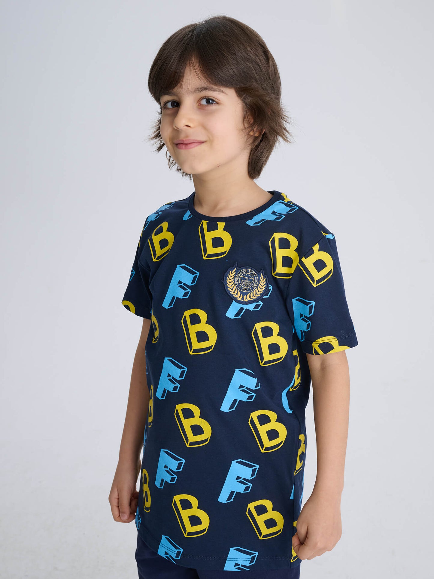 Fenerbahçe 3 Renkli Çocuk Kolej Tshirt