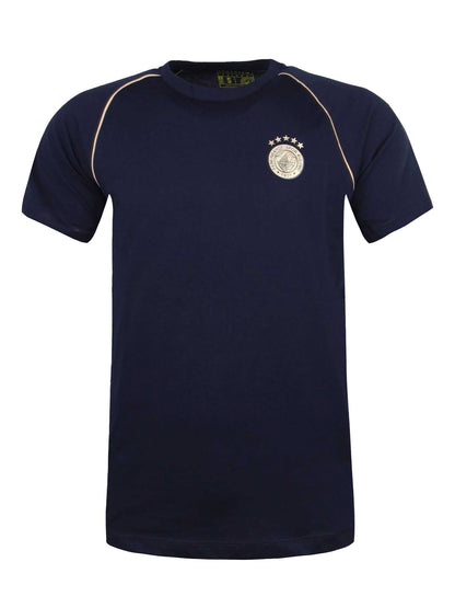 Fenerbahçe Lacivert 5 Yıldız Biyeli Gold Logo Erkek Tshirt