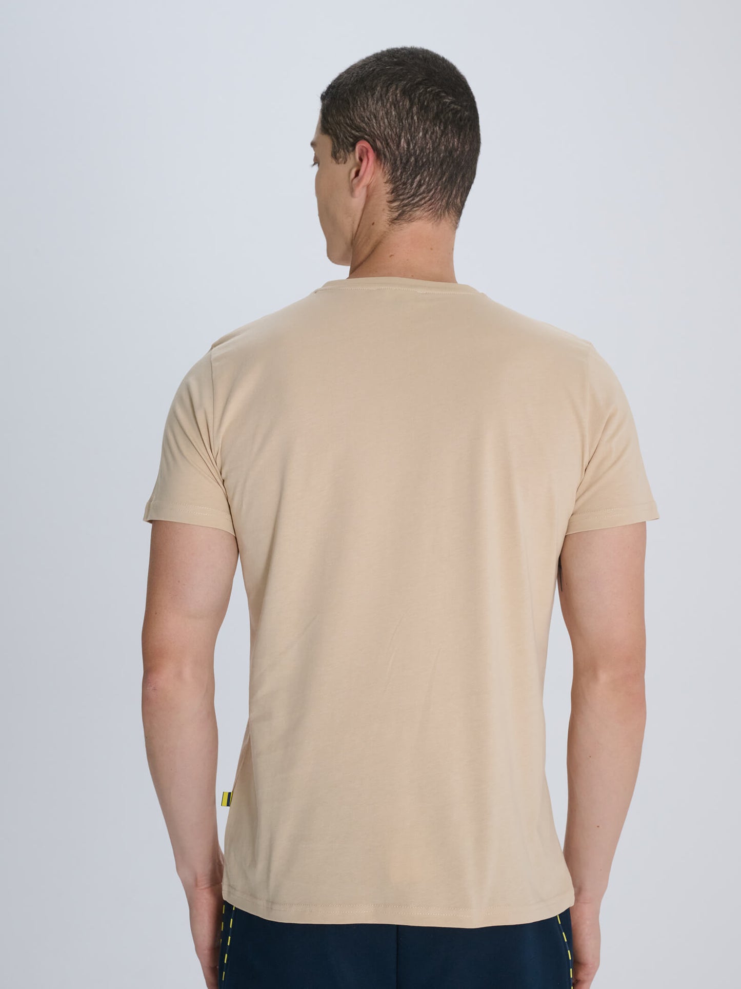 Erkek Taş Süper Basic Bisiklet Yaka Tshirt