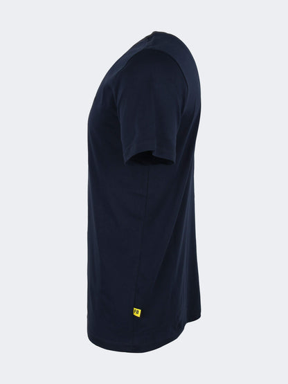 Erkek Lacivert Süper Basic Bisiklet Yaka Tshirt