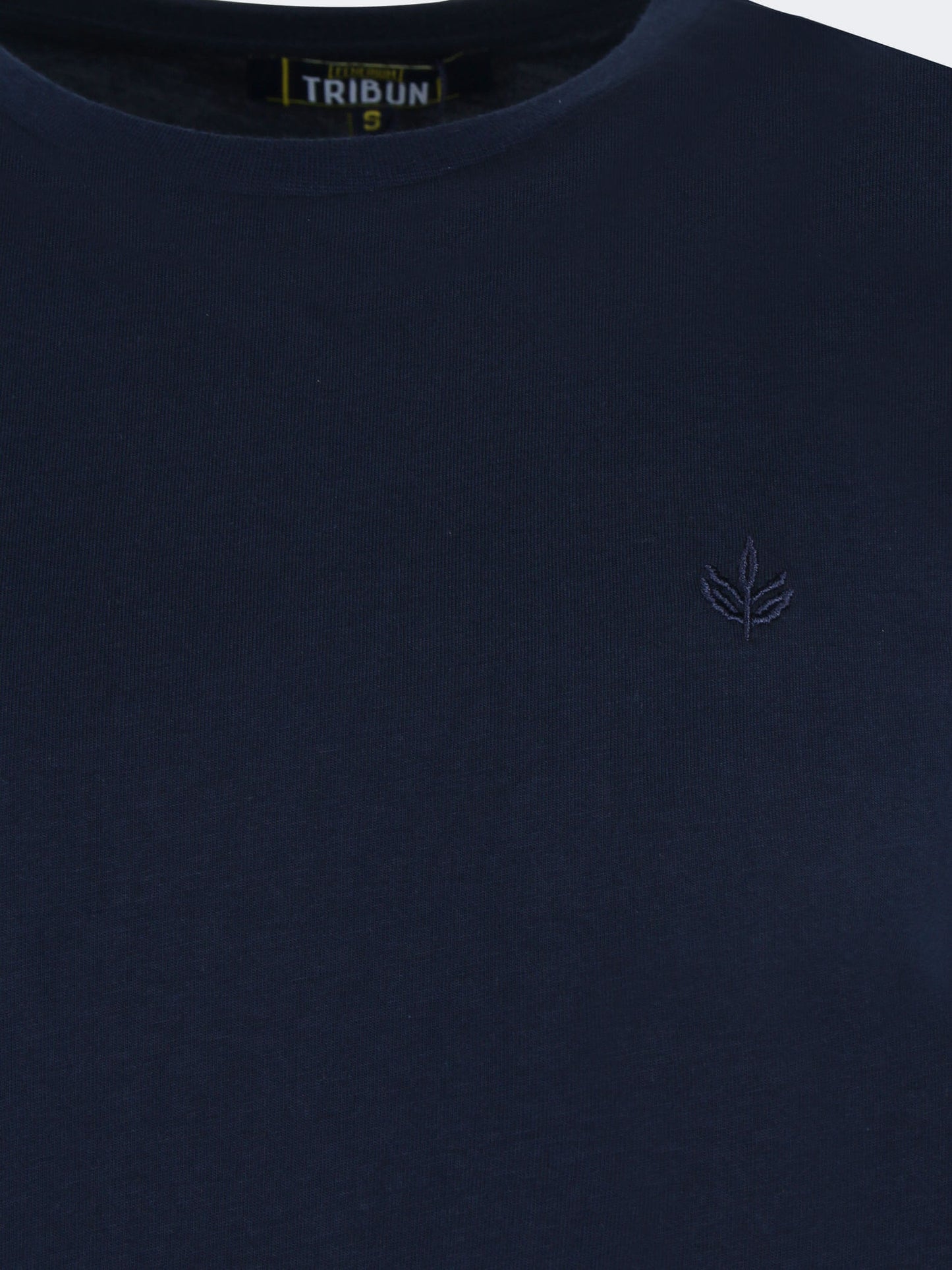 Erkek Lacivert Süper Basic Bisiklet Yaka Tshirt