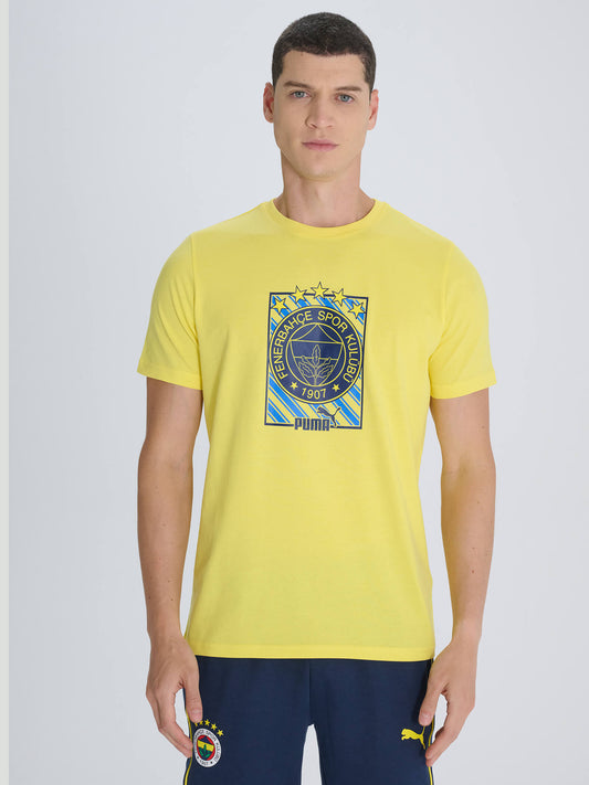Fenerbahçe Puma Sarı Logo Tshirt