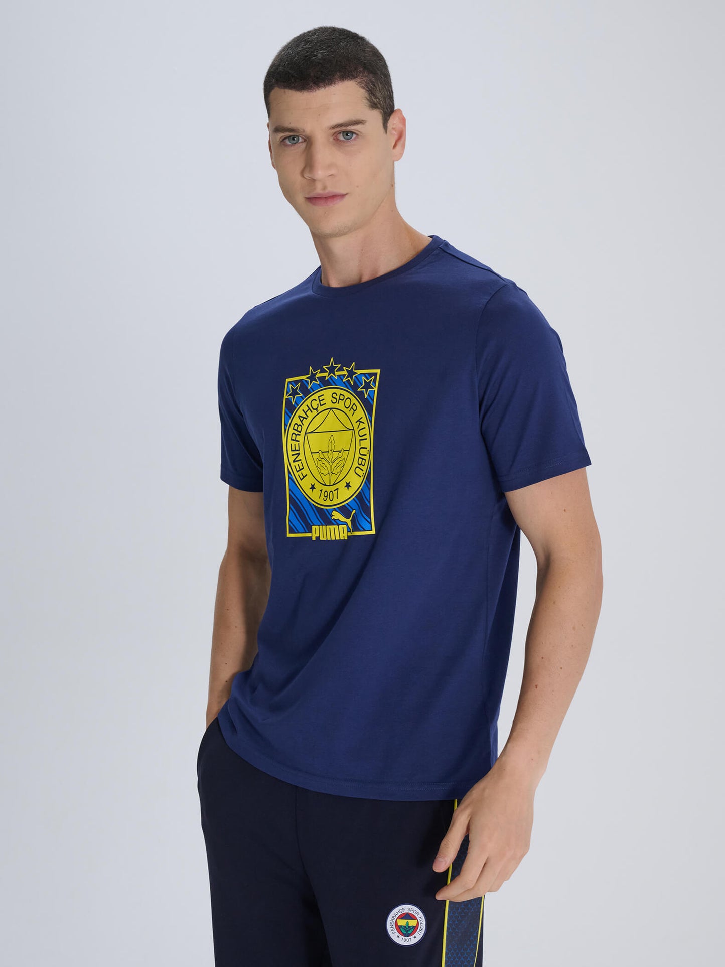 Fenerbahçe Puma Lacivert Logo Tshirt