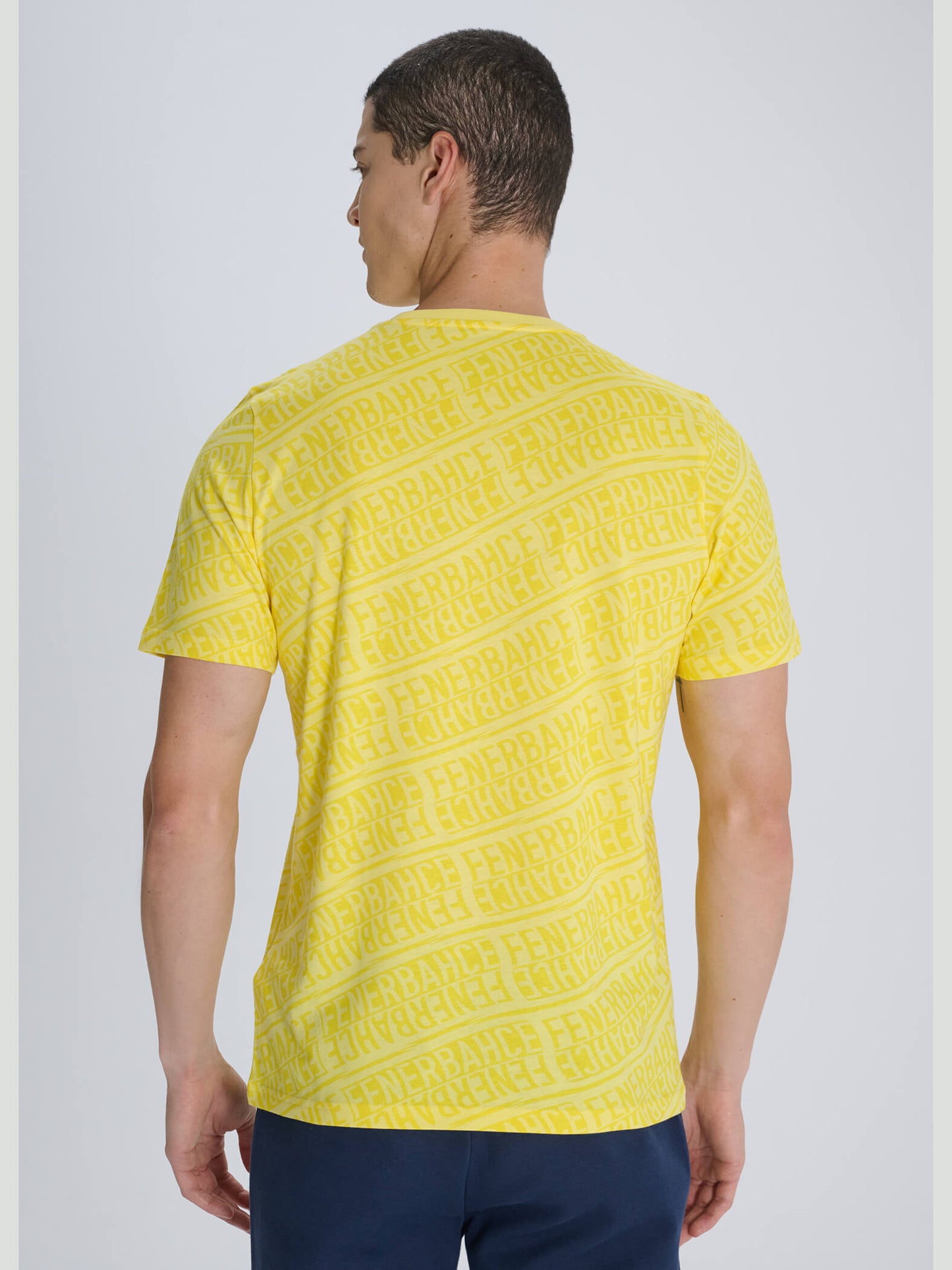 Fenerbahçe Puma Sarı Pattern Tshirt