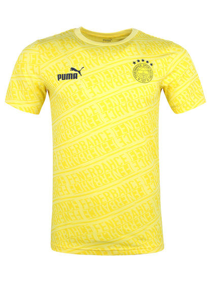 Fenerbahçe Puma Sarı Pattern Tshirt