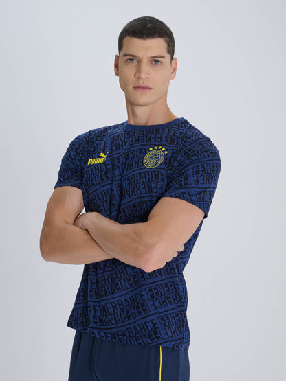 Fenerbahçe Puma Lacivert Pattern Tshirt
