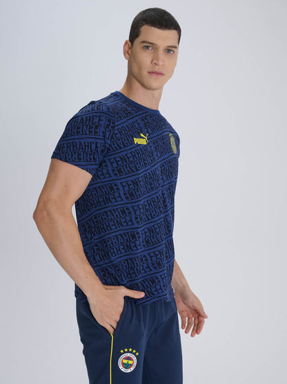 Fenerbahçe Puma Lacivert Pattern Tshirt