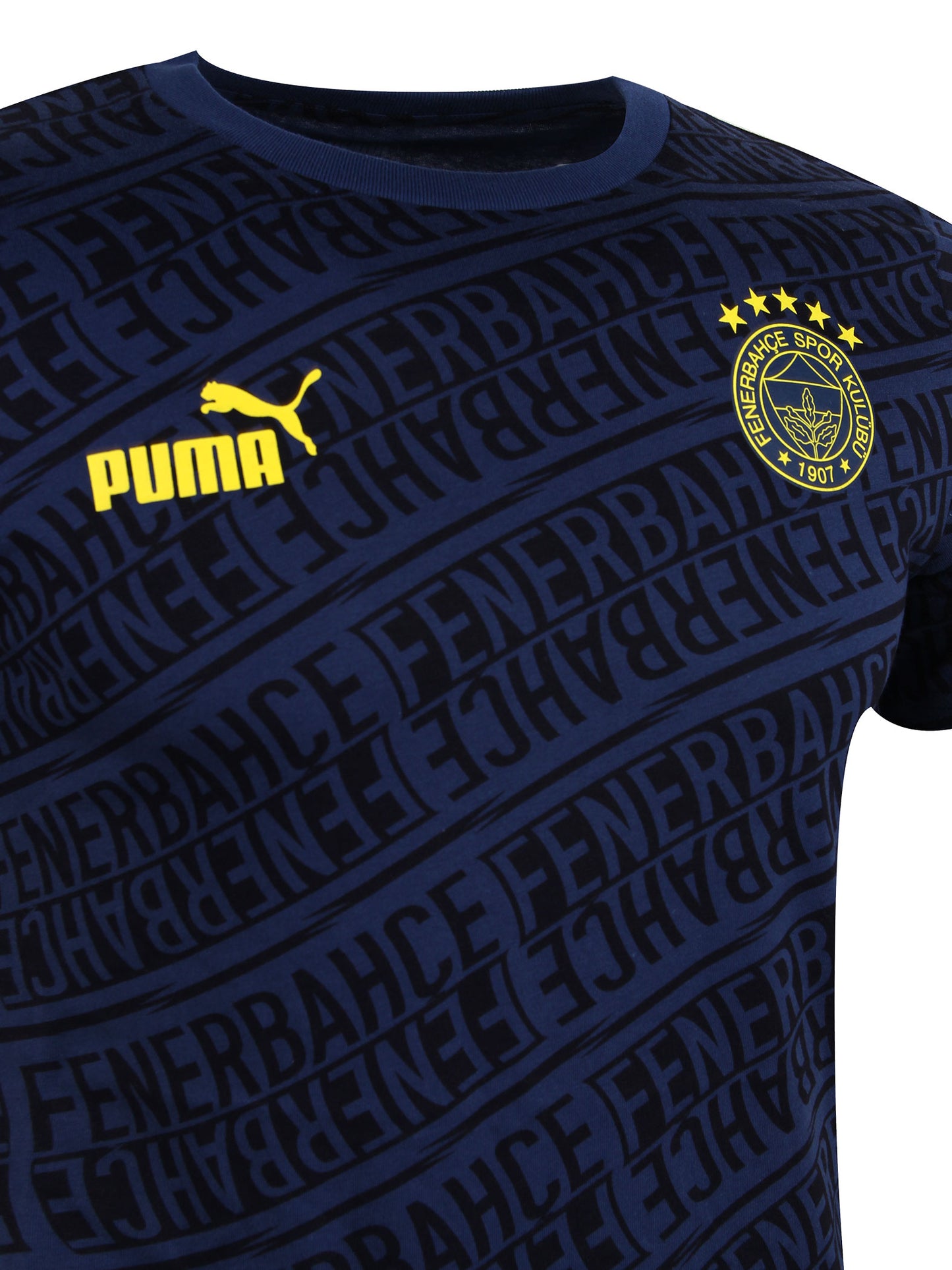 Fenerbahçe Puma Lacivert Pattern Tshirt
