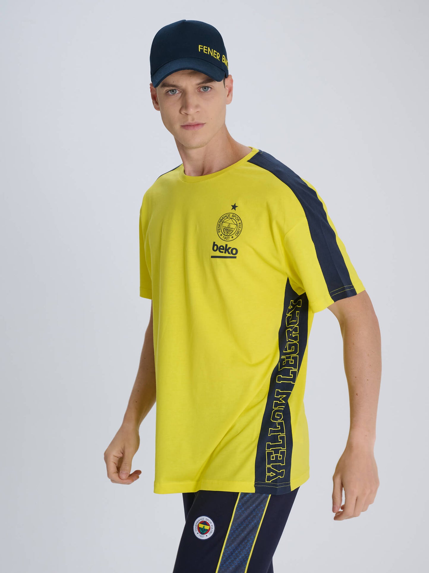 Fenerbahçe Sarı 24/25 Basketbol Oversize Tshirt