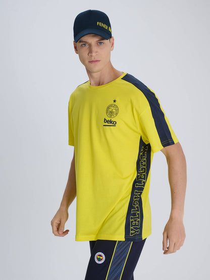 Fenerbahçe Sarı 24/25 Basketbol Oversize Tshirt